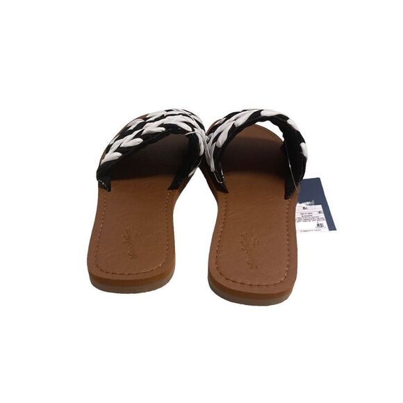 UNIVERSAL THREAD Women’s Black/Eve Slip On Sandals Size 6.5 - Picture 2 of 9